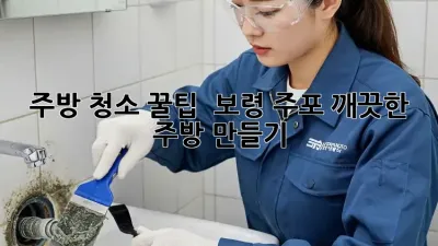 주방 청소 꿀팁 🍯: 보령 주포 깨끗한 주방 만들기 ✨